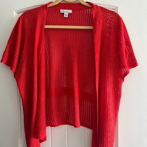 Fire Red Lightweight Casual Sweater